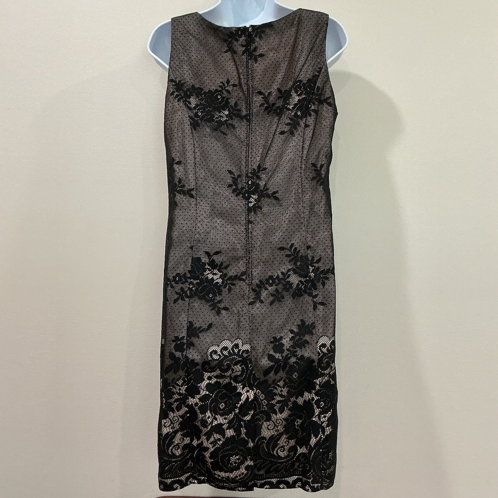 Vintage Positive Attitude Dress Sz 8‎ Dark Floral Sheer Lace Y2K 90's Whimsigoth